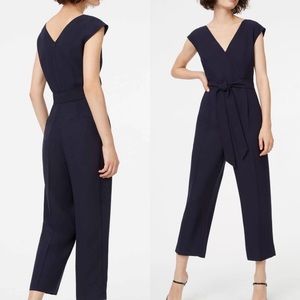 CLUB MONACO navy jumpsuit with belt wrap